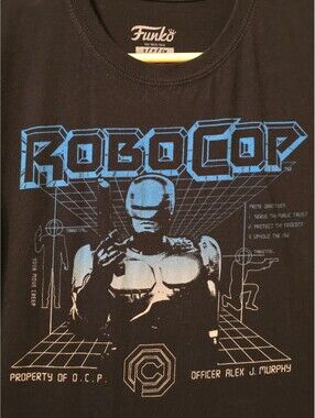 Funko RoboCop Graphic T-Shirt Size Small S/P/CH Black OCP Sci-Fi Movie Tee 2018